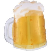 Anagram Beer Mug St. Patrick's Day 20"x23" Super Shape Balloon, Clear Brown