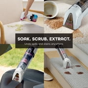 Shark StainForce Cordless Spot, Stain, Odor Portable Cleaning System, for Carpets, Area Rugs, Upholstery, Stairs, with Storage Caddy, Accessories,Size Cleaning Solution, HX100 White