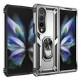thumbnail image 2 of Dteck Case for Samsung Galaxy Z Fold 4 5G,Shockproof Rugged Kickstand Case Ring Holder Lighweight Cover for Galaxy Z Fold 4 (2022),Silver, 2 of 8