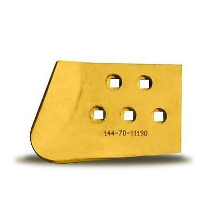 

144-70-11190 Komatsu RH End Bit 1 thick 8 wide&10.63 long with 5 bolts/nuts