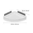 thumbnail image 4 of Shower Caddy Corner Adhesive Corner Shower Caddy Iron Shower Storage Organizer, 4 of 8