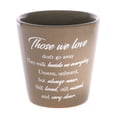thumbnail image 1 of Those We Love Taupe 3.5 x 3 Terra Cotta Ceramic Garden Flower Planter Pot, 1 of 1