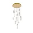 thumbnail image 3 of Elegant Lighting Polaris 12 Light Royal Cut Crystal LED Pendant in Gold, 3 of 7