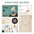 thumbnail image 4 of ROKR 3D Wooden Puzzle Automatic Gramophone Model Kits Electric Mode Self-Assembly Record Player Support 7"/10" Vinyl Premium Gifts Home Decor, 4 of 6