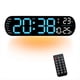 thumbnail image 3 of Reloj Despertador Digital LCD Pantalla de Reloj de Pared LED Grande Multifunción con Alarma, Reloj de Temperatura y Humedad-A, 3 of 5
