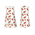 thumbnail image 7 of Naloa Hand Drawn Watermelon Print Women's Summer Spring Casual Beach Sundress,Vacation Sleeveless Tank Crewneck Loose Dresses, 7 of 7