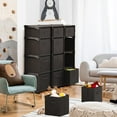 thumbnail image 3 of Black DIY Cube Organizer Shelf - Fabric Storage Cubes, Sturdy Cubbies for Bedroom, Playroom and More, 3 of 9