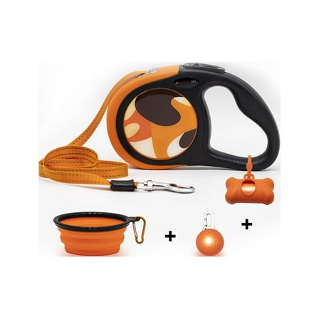 Purrrfect Life Retractable Dog Leash | Reflective Tape 16 Feet | Upgraded Lock System | Anti Slip Handle | Tangle Free | 4 pieces Free Bonuses