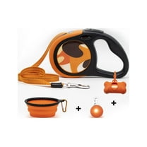 Purrrfect Life Retractable Dog Leash | Reflective Tape 16 Feet | Upgraded Lock System | Anti Slip Handle | Tangle Free | 4 pieces Free Bonuses