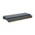 thumbnail image 6 of GDF Studio Alhambra Outdoor Acacia Wood Armless Adjustable Chaise Lounges with Cushion, Set of 2, Gray and Dark Gray, 6 of 11