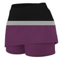 thumbnail image 2 of Pantalones Cortos Atléticos de Mujer de Cintura Alta Pantalones Ligeros de Impresión Delgados con Bolsillos, 2 of 5