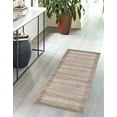 thumbnail image 6 of Unique Loom Del Mar Collection Area Rug - Abigail (2' x 6' 1" Runner Beige/Ivory), 6 of 10