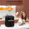 thumbnail image 3 of Zzistar 5 Quart Air Fryer, 1500W Touch Screen Digital Display Air Fryer Toaster Oven Combo with 8 Cooking Presets, 3 of 10