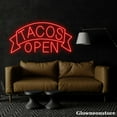 thumbnail image 3 of Glowneon Open Tacos Neon Sign, Tacos Led Sign, Mexican Food Neon Light, Kitchen Art, 3 of 5