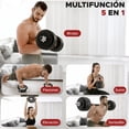 thumbnail image 4 of Set de Mancuernas Ajustables X-Rush Force 20 kg Con Núcleo de Cemento, Barra Z y Accesorios Multifuncionales para Entrenamiento en Casa, 4 of 6