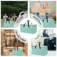 thumbnail image 4 of 4 Pack Extra Large Heavy Duty Moving Bags with Reinforced Zipper & Wide Handles, Moisture-Resistant Storage Bins Packing Cubes for Clothes, College Dorm, Travel, and Home Organization, Mint Green, 4 of 6