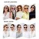 thumbnail image 2 of Gafas de Sol SOJOS Modernas Extra Grandes Cuadradas SJ1146 Negro Mate, 2 of 5