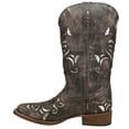 thumbnail image 3 of Roper Womens Belle Metallic Square Toe Cowboy  Mid Calf Western Boots, 3 of 5