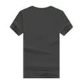 thumbnail image 3 of JINMGG Womens Plus Size Clearance $5 Unisex T-Shirt Printed Pattern Casual Fashion Soild Color Short Sleeve Tops Dark Gray M, 3 of 7