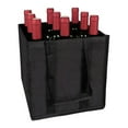 thumbnail image 6 of Wine Bottle Holder Tote Bag with 6/9 Compartments , Reusable Large Grocery Tote with Divider Portable Non-Woven Wine Bags for Travel, Camping, Picnic, Festival, Christmas Party, 6 of 9