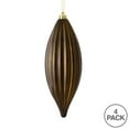 thumbnail image 2 of Vickerman M183275S 8 in. Chocolate Shiny Line Finial Ornament  4 per Bag, 2 of 3