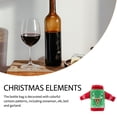 thumbnail image 4 of Toystoory Navidad tejer botella de vino muñeco de nieve guirnalda cubierta ropa cocina de cena para Año Nuevo suministros para arreglos de fiesta de Kits de decoración para fiestas Alce Toystoory HA070654-01, 4 of 6