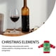 thumbnail image 3 of Inteprter Navidad tejer botella de vino muñeco de nieve guirnalda cubierta ropa cocina de cena para Año Nuevo suministros para arreglos de fiesta de Kits de decoración para fiestas Alce Inteprter HA070654-01, 3 of 6