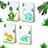 Dinosaur Party Supplies Favor Goodies for boy girl Bags Birthday Theme Party Decoration Gift Bags with Dinosaur Stickers Set of 24