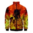 thumbnail image 5 of Chaqueta Anmel con estampado 3D de Kirin, chaqueta con cuello alto y cremallera, ropa de manga larga para hombre y mujer, ropa de calle, ropa holgada y cómoda, abrigos, tops, 5 of 5