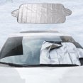 thumbnail image 4 of Luckky Car Windshield Snow Cover with Layers Protection, Frost Ice Removal Sun Shade for Winter Protection, Large and Thick Windshield Ice Cover Fits for Cars Trucks Vans and SUVs (Silver), 4 of 6