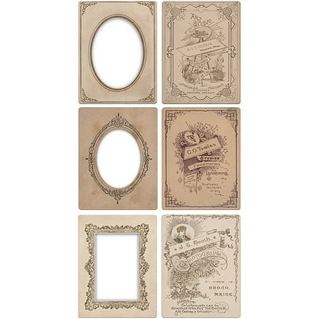 Idea-Ology Mini Cabinet Card Frames, 6pk, Holds 3
