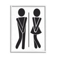 thumbnail image 5 of Stupell Industries Bathroom Sign Genders Got to Go Stance Figures, 16 x 20, Design by Lettered and Lined, 5 of 5