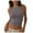 Gray, variant on Women Sleeveless Crewneck Cropped Tank Top Nylon Spandex Summer Casual Basic Teen Girls Going Out Top