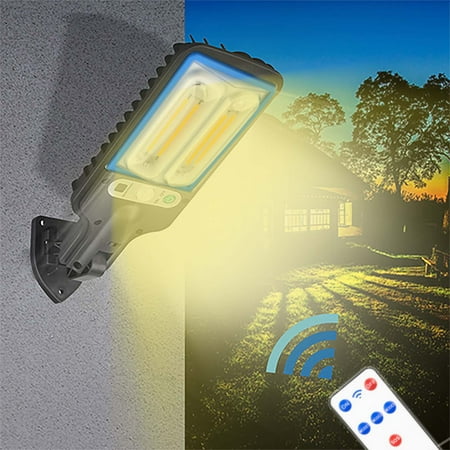 

ZZkhGo Outdoor Solar Powered Solar Outdoor Lights Motion Sensor Solar Powered Lights IP65 3 Modes With Remote Control Wall Security Lights For Fence Yard Garden Patio Front Door
