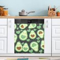 thumbnail image 5 of Magnetic Dishwasher Stickers Avocado Hearts Kitchen Dishwasher Cover Sticker, Panel Decal Home Decor Cabinet Appliances Stickers, 23"x 26", 5 of 6