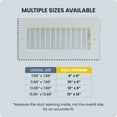 thumbnail image 5 of Hart & Cooley Steel Register Vertical Fins, MS Damper, 12 x 12 Inch, White, 5 of 8