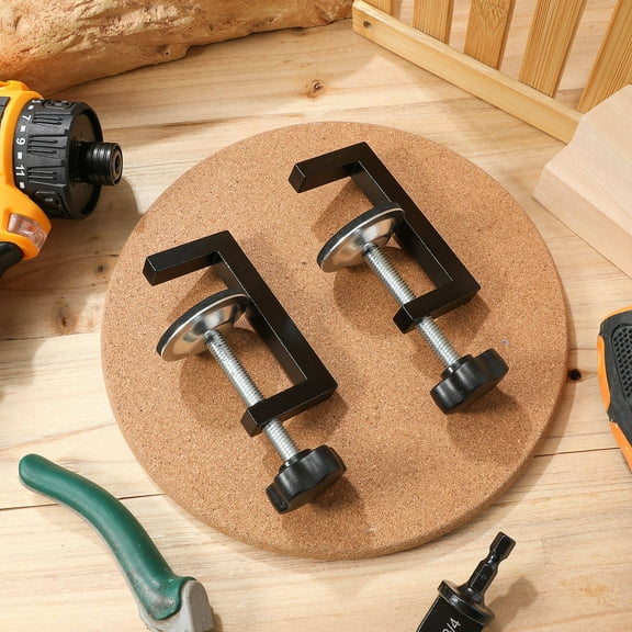 HIAKDOFT 2Pcs C Clamps Heavy Duty G Clamp for Woodworking Projects 4.3x1.6x1.2in