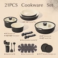 thumbnail image 2 of Juego de Cocina CAROTE de 21 Piezas con Recubrimiento Cerámico Antiadherente Compatible con Inducción, 2 of 9
