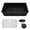 Galaxy Black, variant on 32" x 19" Quartz Kitchen Sink, Single Bowl Sink, Drop-in Sink, Undermount Sink, Granite Kitchen Sink, Galaxy Mocha Kitchen Sink, with Steel Grid, Basket Strainer and Flange Lexicon Platinum LP-1000