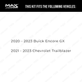 thumbnail image 2 of Max Advanced Brakes - Brake Kit for 2020 2021 2022 2023 Buick Encore GX 2021 2022 2023 Chevrolet Trailblazer Rear Replacement Disc Brake Rotors and Ceramic Brake Pads, 2 of 9