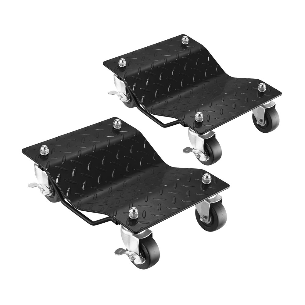 2pc Car Dolly Under Vehicle Tire Skates with Heavy Duty Roller Wheel