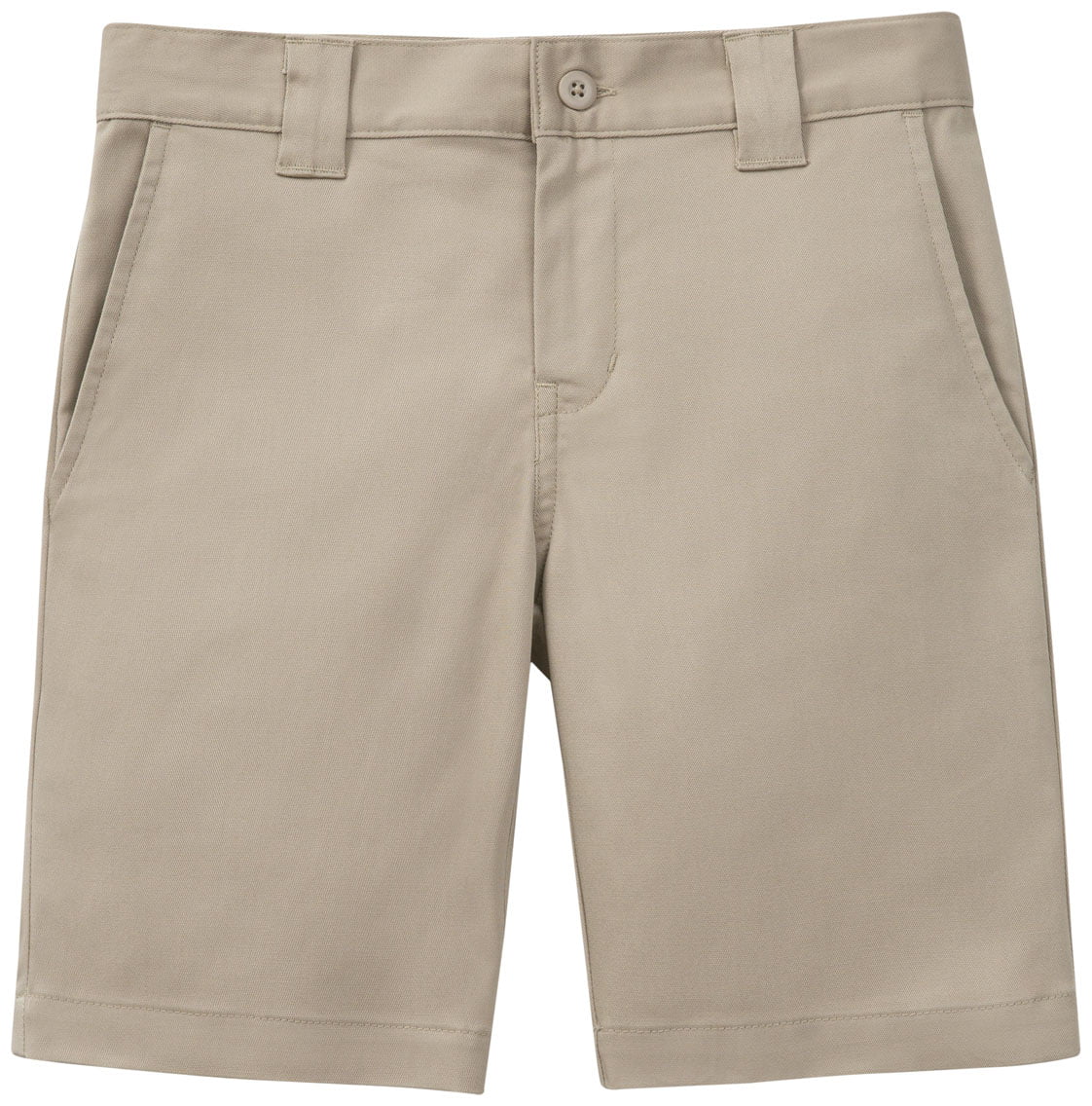 NEW Dickies Boys Khaki Shorts School Uniform Size 8 H Flat Front Classic Fit 