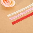thumbnail image 6 of Lace Trim, 10 Yards 1/2 Inch Vintage Lace Ribbons for Craft Package Decoration Wedding Headbands Rose Red, 6 of 6