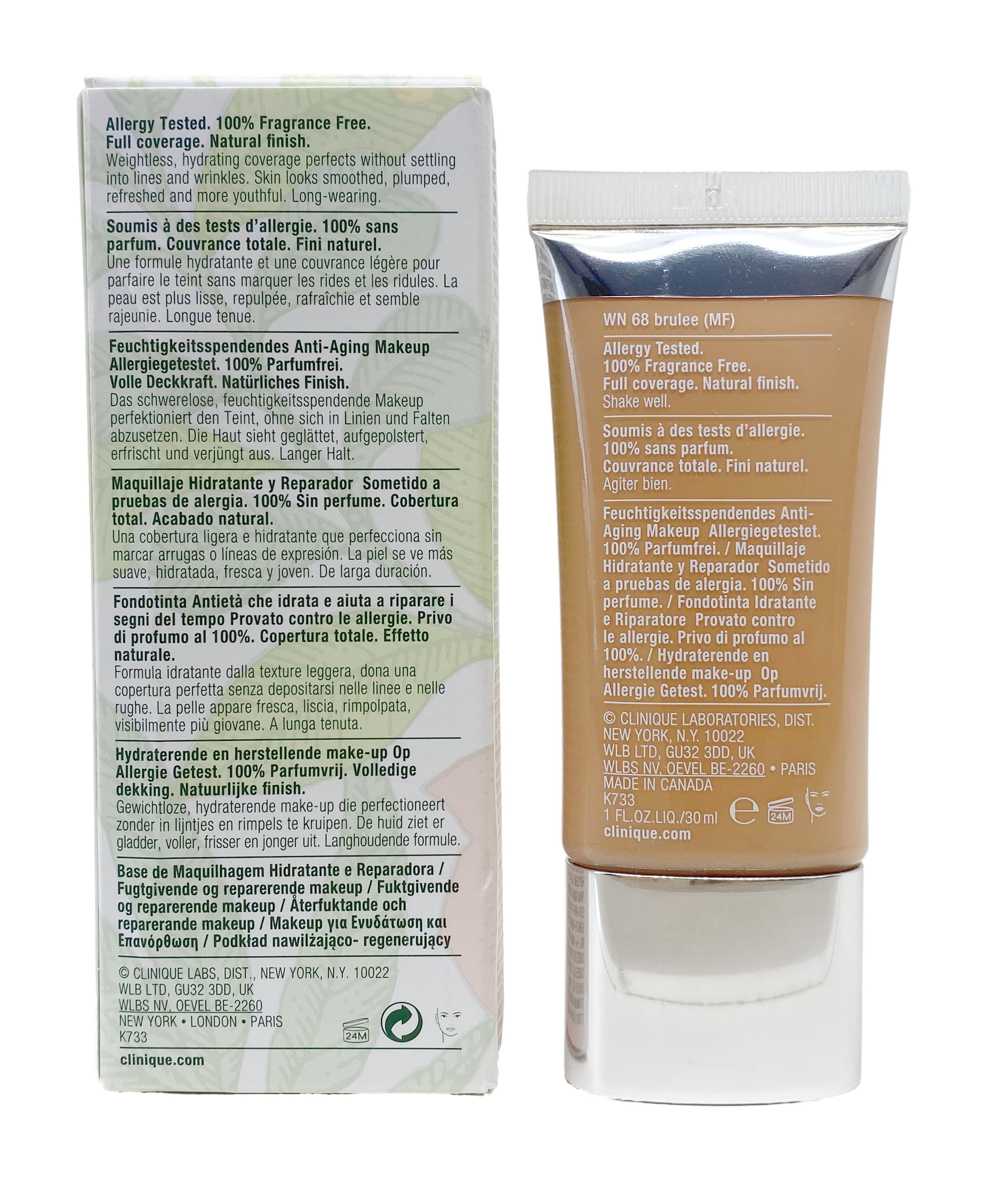 Clinique Even Better Refresh Hydrating and Repairing Makeup - WN 68 Brulee (1 Fl Oz)