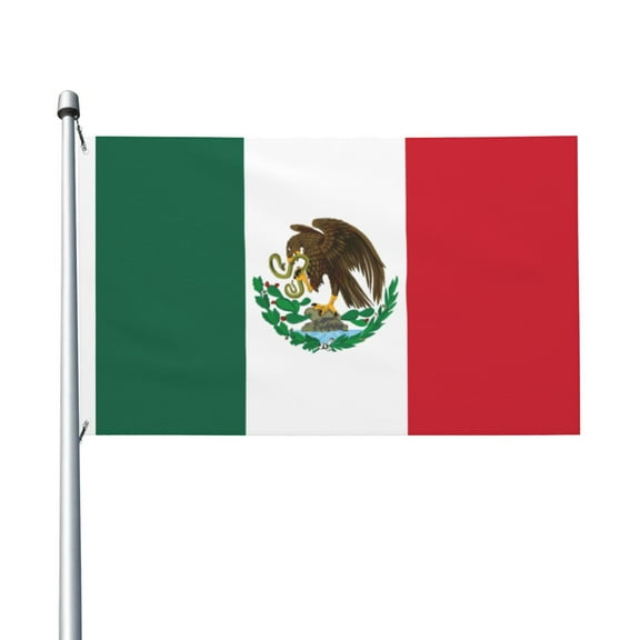 Mexico-Flag Flags 3 X 5 Foot Printed Bright And Vivid Colors Flag With Two Grommets