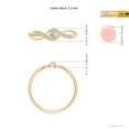 thumbnail image 4 of ANGARA Natural Diamond Infinity Promise Ring in 14K Yellow Gold for Women (Size-2.2mm| Color-I-J| Clarity-I1-I2) | April Birthstone, Anniversary, Jewelry Gift for Women | Natural Diamond Ring, 4 of 9