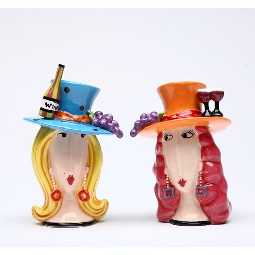 Cosmos Gifts Let S Have Some Wine Salt And Pepper Set Walmart Com Walmart Com