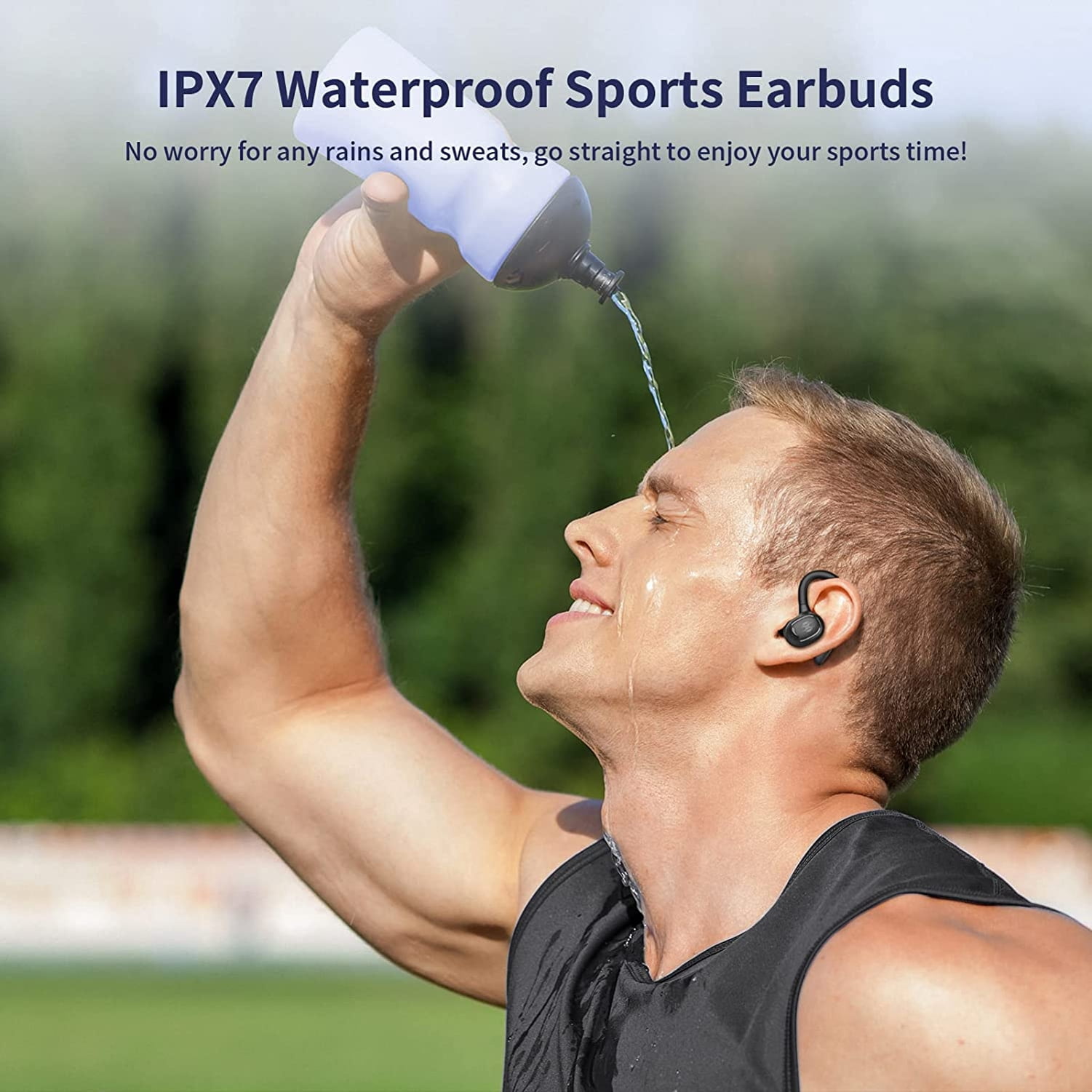 Bluetooth Earbuds Wireless Ear-hook TWS Earphones for Samsung Galaxy A05/A04e/A03s - Over the Ear Headphones True Stereo Charging Case Hands-free Mic Headset