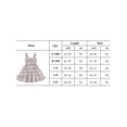 thumbnail image 5 of Arvbitana Toddler Kids Girls Sleeveless Suspender Dress Square Neck Plaid Print A-Line Dress Little Girls Loose Smocked Flowy Dress Summer Clothes 12M 18M 24M 3T 4T 5T, 5 of 8