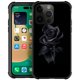thumbnail image 1 of Djsok Compatible Con Iphone 14 Pro Max Funda Diseño Patrón Parachoques Trasero Anti Arañazos Esquinas Reforzadas Suave Tpu Caver Fundas Para Hombres Mujeres-Negro Rosa, 1 of 5